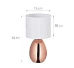 Stolna lampa metal i tkanina - Image 3