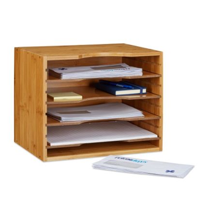 Poslužavnik za pisma od bambusa, 26,5 x 33,5 x 24,5 cm