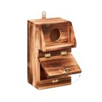 Kućica za ptice, smeđa, 24,5 x 14 x 14 cm - Image 7