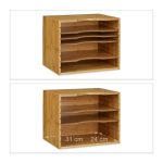 Poslužavnik za pisma od bambusa, 26,5 x 33,5 x 24,5 cm - Image 4