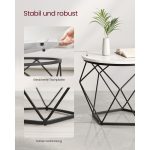 Set od 2 stolića za kafu, bijelo-crni - Image 8