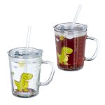 Set dječiji čaša s motivom dinosaura, 12 x 12,5 x 9,5 cm