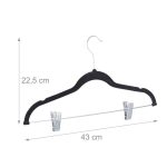 Set od 8 baršunastih vješalica, 22,5 x 43 x 2,8 cm - Image 7