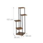 Stalak za sobne biljke sa 5 nivoa, 107 x 58 x 58 cm - Image 6