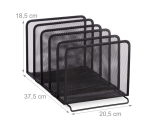 Metalni držač za spise s 5 pretinaca - Image 2