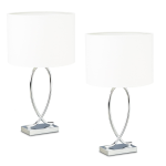 Stolna lampa sa zakrivljenim podnožjem, set od 2 komada