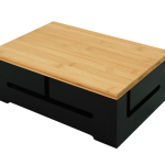 Kutija za pohranu kabela od bambusa s poklopcem