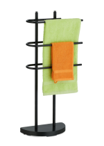 Crni metalni stalak za peškire