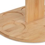 Bambusov vinski stalak za 2 boce, 30.5 x 30 x 25 cm - Image 6
