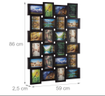 Okvir za fotografije sa 24 fotografije - crni - Image 3