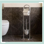 Držač za WC četku, srebrna