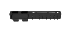 Crni zidni stalak za odlaganje kuhinjskog pribora, 50 cm - Image 3