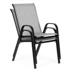 Svijetlo sivi set od 4 vrtne stolice - Image 4