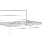 Okvir za krevet bez madraca Bijeli metal 200x200 cm