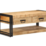 Stol za kavu 90x50x38 cm Puno grubo drvo Mango