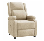 Fotelja od tkanine, krem