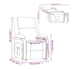 Fotelja od tkanine, krem - Image 2