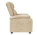 Fotelja od tkanine, krem - Image 5