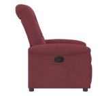 Fotelja od tkanine,crvena boja vina - Image 5