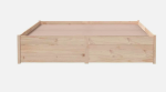 Okvir za krevet od punog drveta 140x190 cm - Image 3