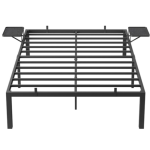 Metalni okvir kreveta s policama za odlaganje 140 x 200 c