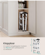 Aluminijske ljestve, nosivosti do 150 kg, s 3 nivoa - Image 5