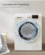 Okrugli tepih, 160 cm, Boho stil, golubije siva - Image 5