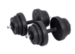 Set bučica sa spojnom čeličnom cijevi, 20kg - Image 3