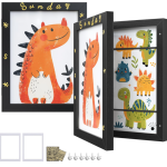 Okviri za slike, set od 2, 34,5 x 25,5 cm, crni