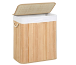 Korpa za veš,  bambus,100 L, boja drveta - Image 3