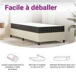 2 x madrac s oprugama srednje veličine 70x200 cm - Image 4