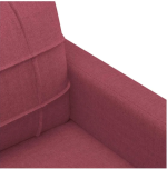 Dvosjed, vinsko crvena, 140 cm, tekstil - Image 4