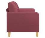 Dvosjed, vinsko crvena, 140 cm, tekstil - Image 5