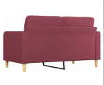 Dvosjed, vinsko crvena, 140 cm, tekstil - Image 6