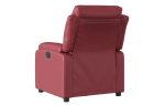 Fotelja s naslonom, boja vinsko crvena umjetna koža - Image 5