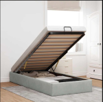 Okvir kreveta bez madraca svjetlosivi 90x200 cm