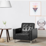 Fotelja Crna umjetna koža