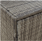Vrtni ormarić 198x55,5x80cm poli ratan sivi - Image 5