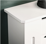 Poklopac za radijator, bijeli, 78 x 19 x 81,5 cm - Image 4