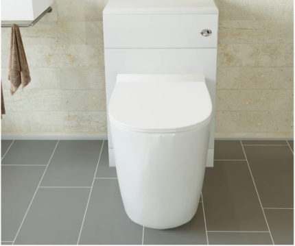 Okvir za WC školjku, bijela, sjajna, Š50cm x D30cm x V77