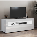 Moderni LED TV ormarić, visoki sjaj bijela, 120x40x45 cm