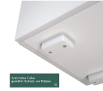 LED TV ormarić, bijeli, visoki sjaj, 140 x 35 x 50,5 cm - Image 5