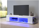 LED TV ormarić, visoki sjaj, bijeli, 135 x 39 x 30 cm