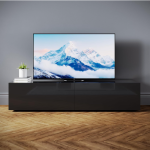 TV ormarić, visoki sjaj, crni, 140 x 40 x 30 cm