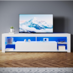 LED TV ormarić, visoki sjaj bijeli, 180 x 35 x 50,5 cm