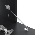 Niski LED TV ormarić, crni visoki sjaj,  160X35X30 cm - Image 5
