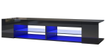 LED TV niski ormarić, visoki sjaj, crni, 180 x 39 x 30 cm - Image 2