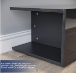 LED TV niski ormarić, visoki sjaj, crni, 180 x 39 x 30 cm - Image 4