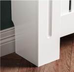 Poklopac za radijator, drveni, bijeli, 172 x 19 x 81,5 cm - Image 5