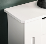 Poklopac za radijator, drveni, bijeli, 172 x 19 x 81,5 cm - Image 6